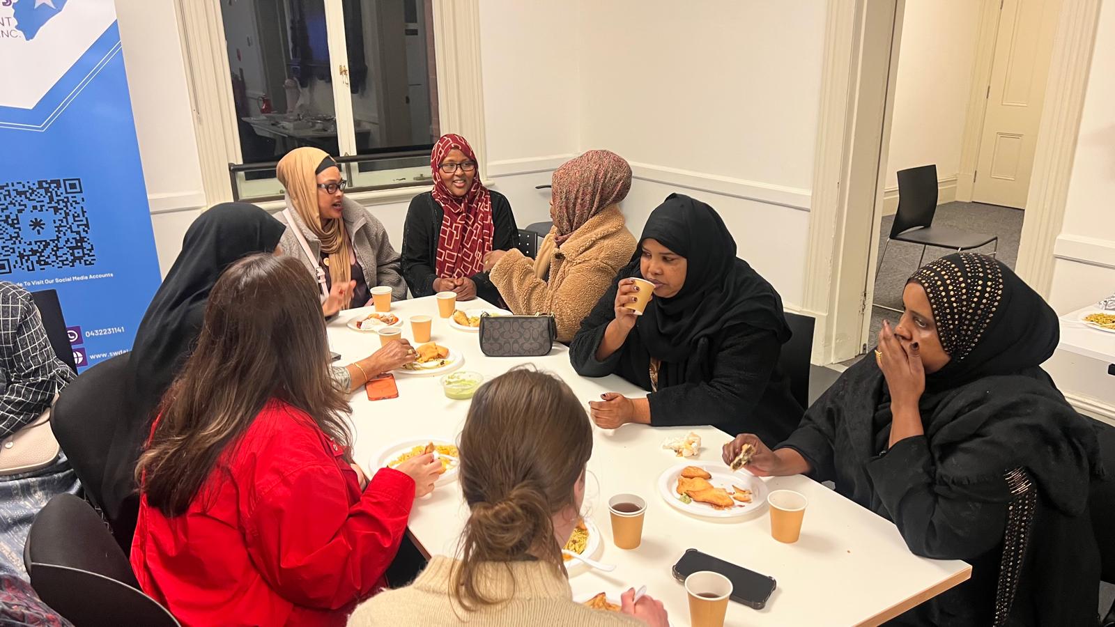 Women attending an Employment Brokers information session