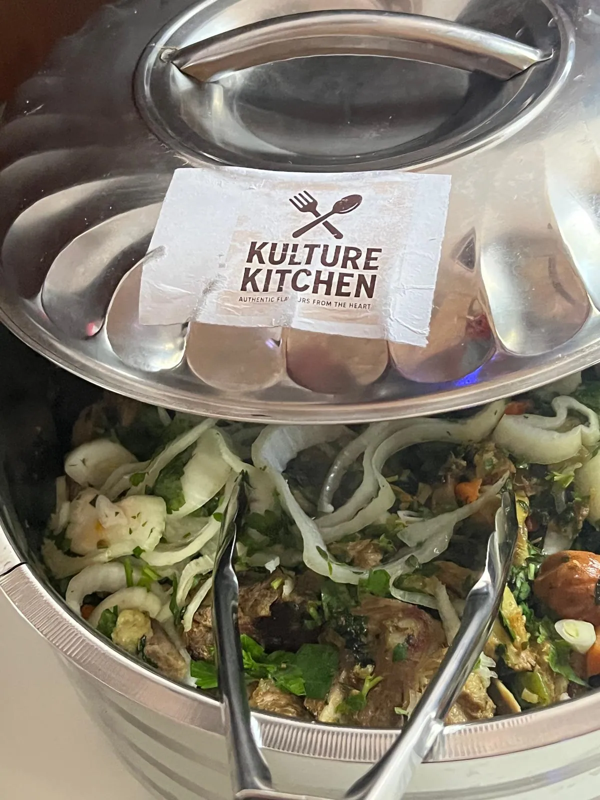 Freshly prepared Kulture Kitchen salad served at an SWDA community meal