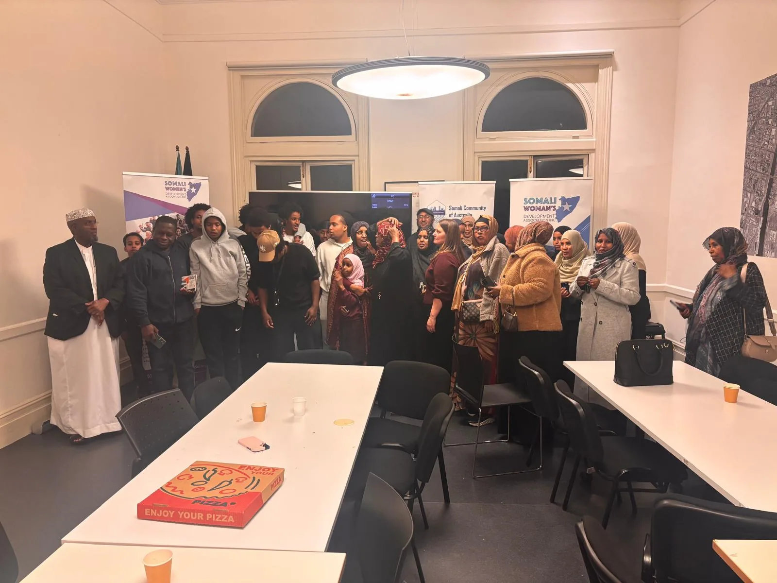 Community members and participants gathered at the Employment Brokers workshop venue