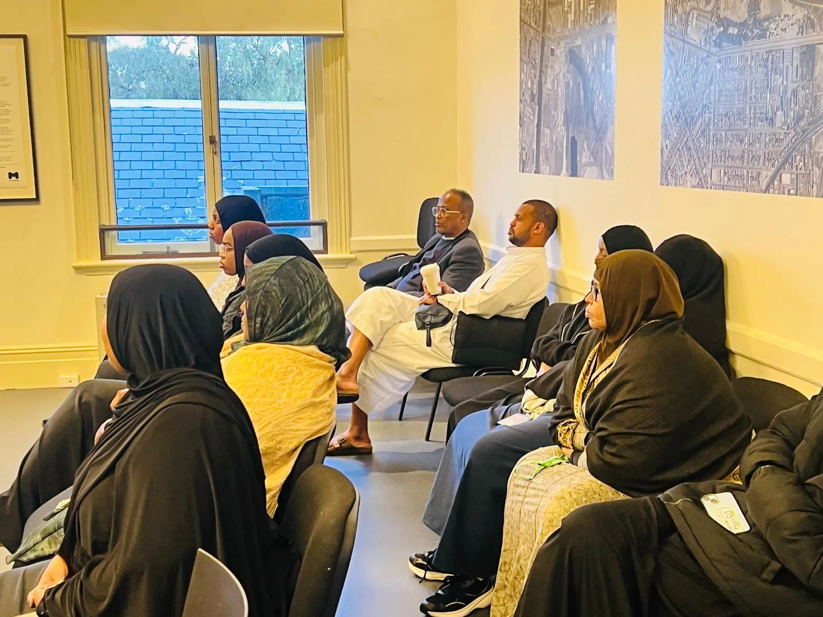 Community members listening during an Employment Brokers Workshop