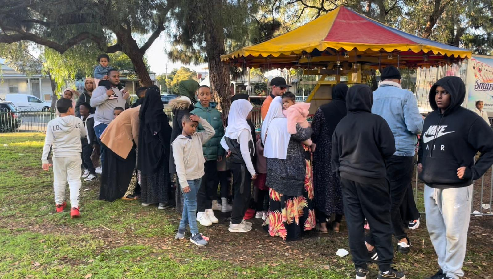 Colourful festival tents at the SWDA Multicultural Eid Festival