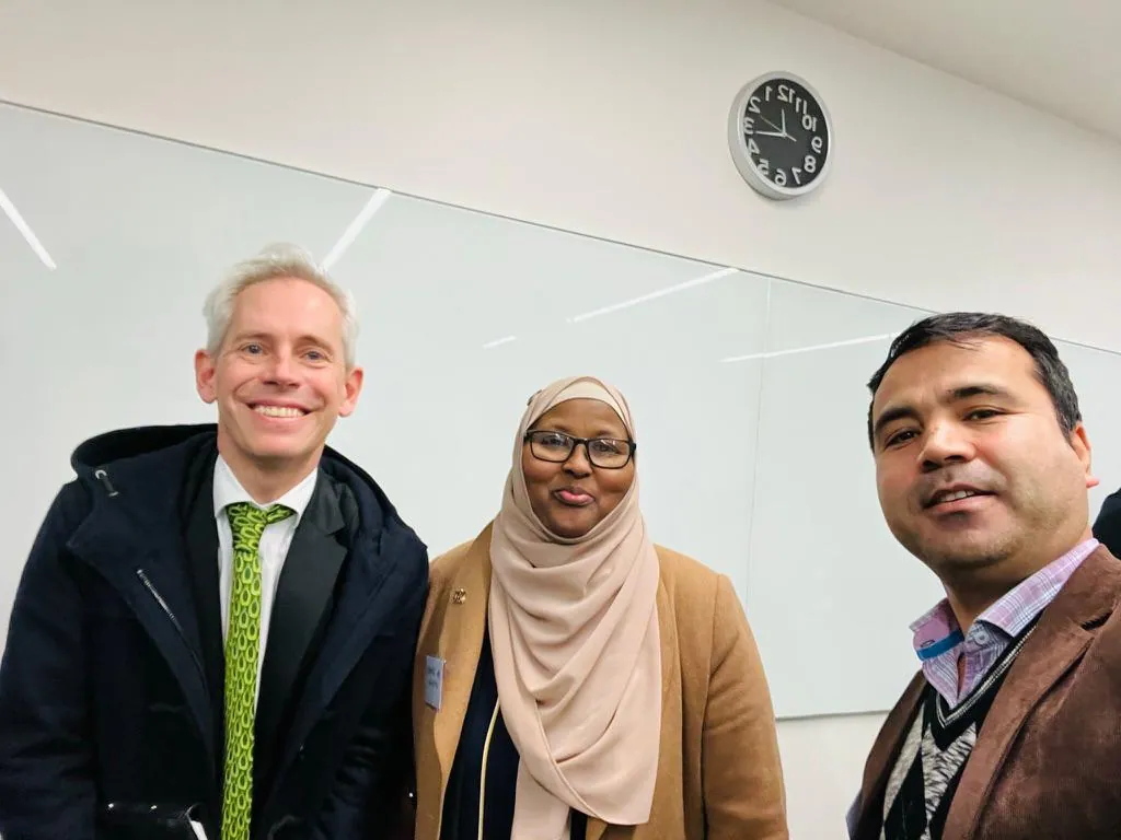 SWDA representative with partners at an Employment Brokers networking session