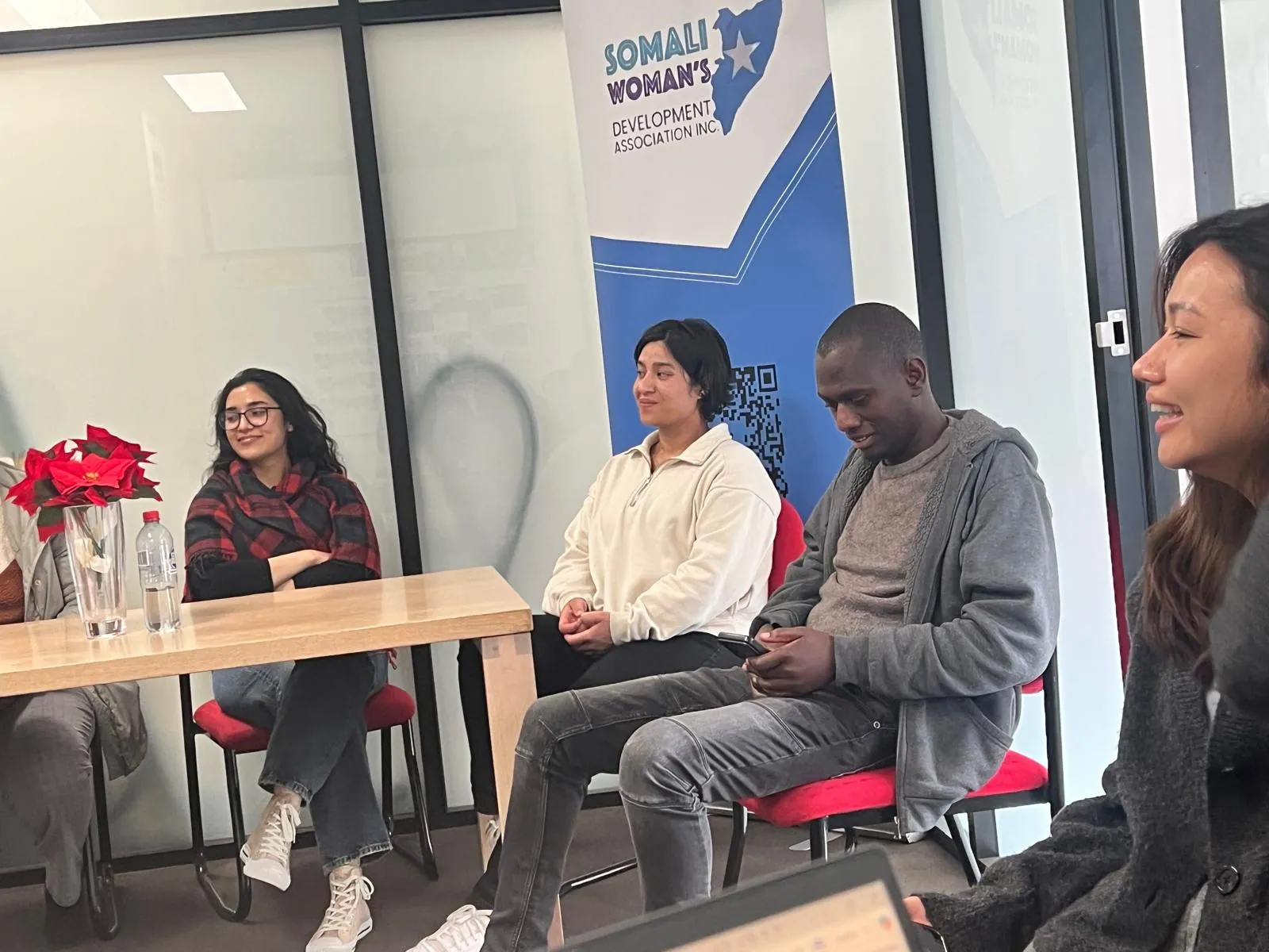Community panel discussion at an SWDA event
