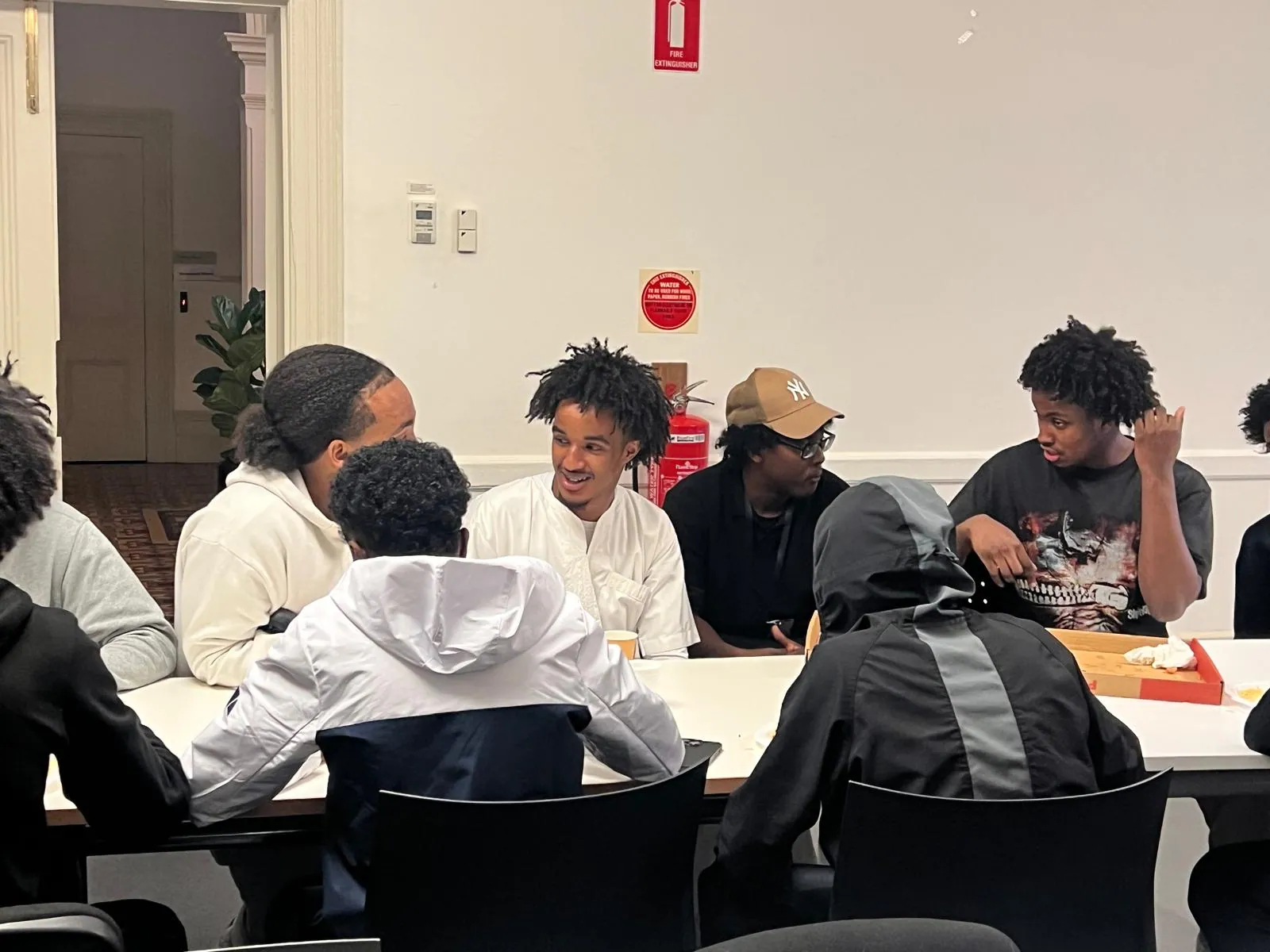 Young African Australian men taking part in an SWDA youth session