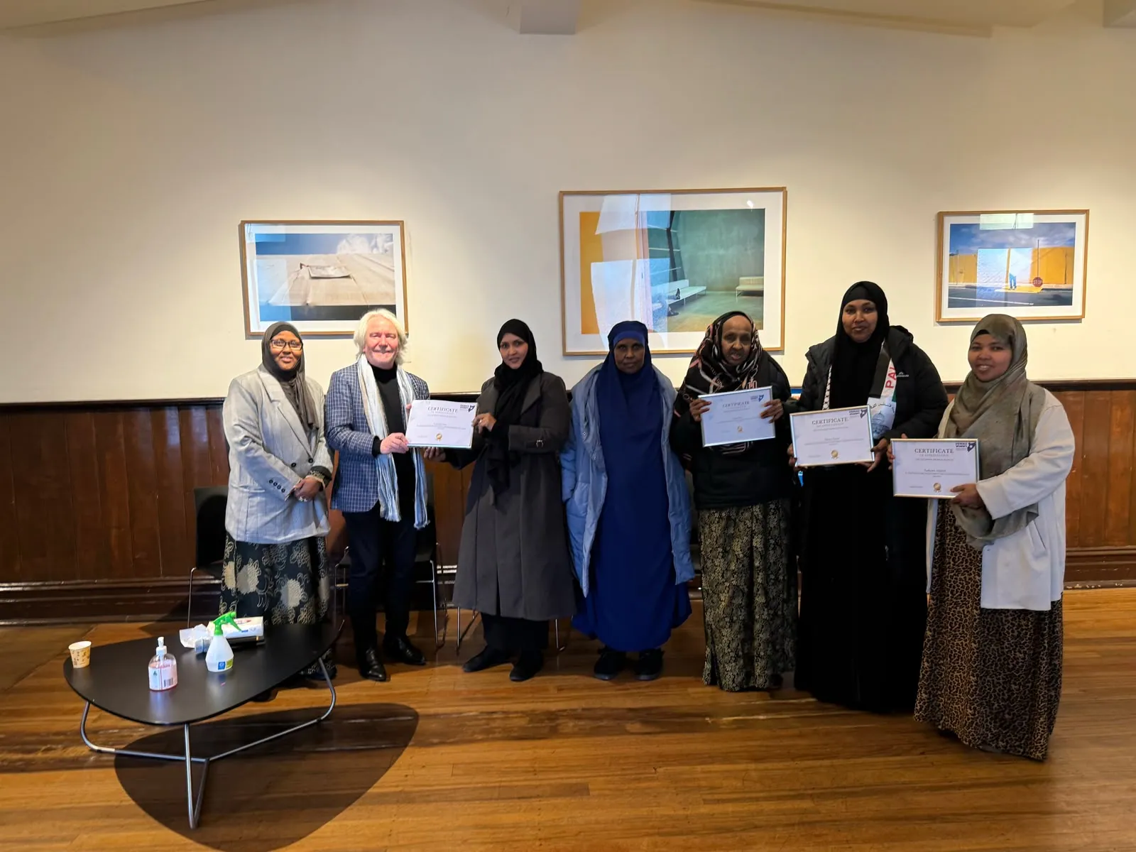 Employment Brokers workshop participants receiving certificates of appreciation